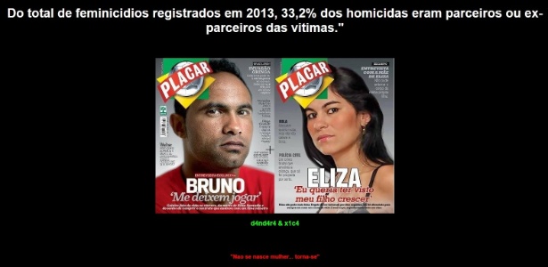 Site do Boa é invadido por hackers e exibe dados sobre feminicídio - Reprodução - Reprodução