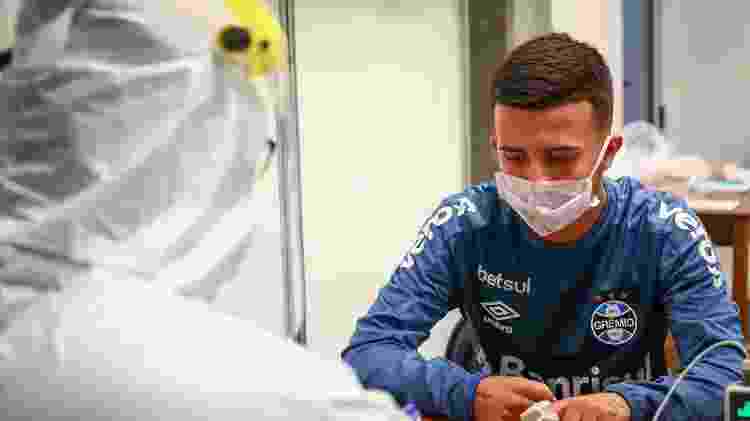 Matheus Henrique faz teste para o coronavírus antes de treino do Grêmio no CT - Lucas Uebel/Grêmio FBPA