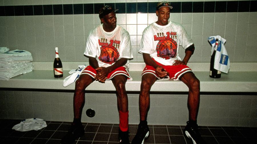 Michael Jordan e Scottie Pippen foram companheiros no Chicago Bulls - Nathaniel S. Butler/NBAE via Getty Images