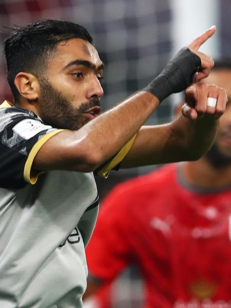 Hussein El Shahat comemora gol do Al Ahly no Mundial de Clubes  - REUTERS/Ibraheem Al Omari