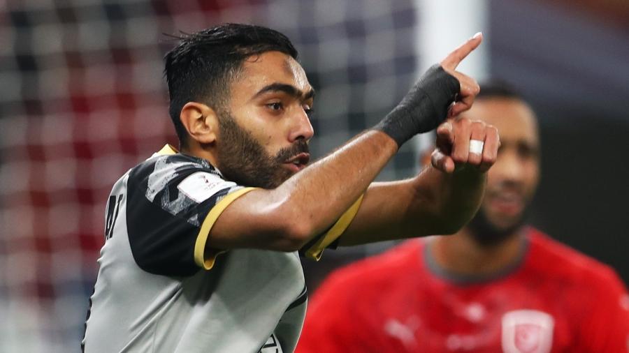 Hussein El Shahat comemora gol do Al Ahly no Mundial de Clubes  - REUTERS/Ibraheem Al Omari