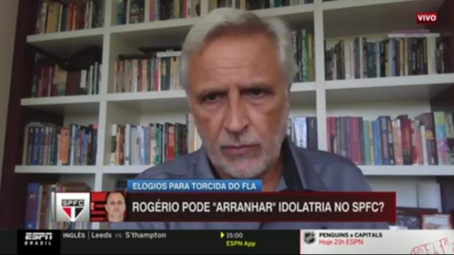 Sormani critica Rogério Ceni por "fazer média" com a torcida do Flamengo - Reprodução/ESPN