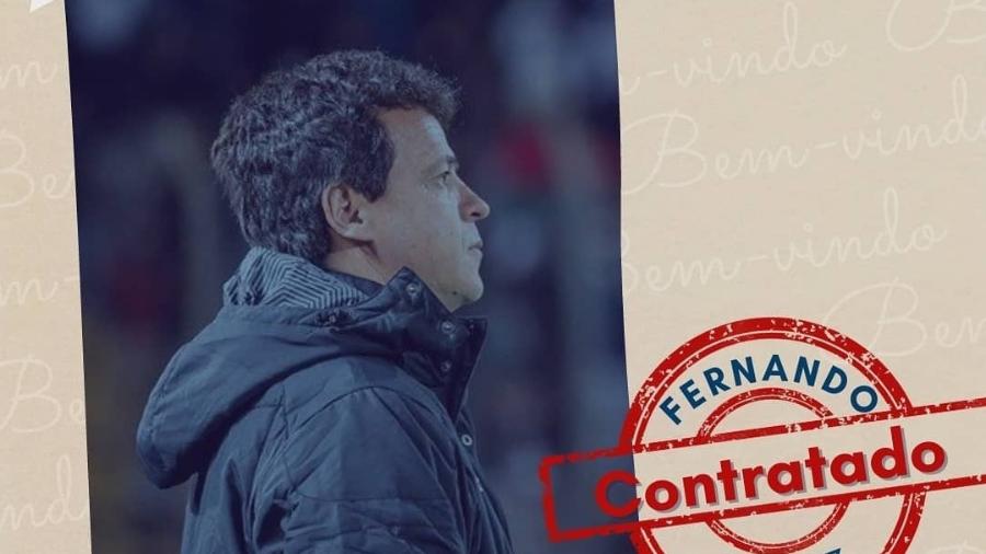 1º de abril: Grêmio Prudente "anuncia" Fernando Diniz como novo treinador - Instagram