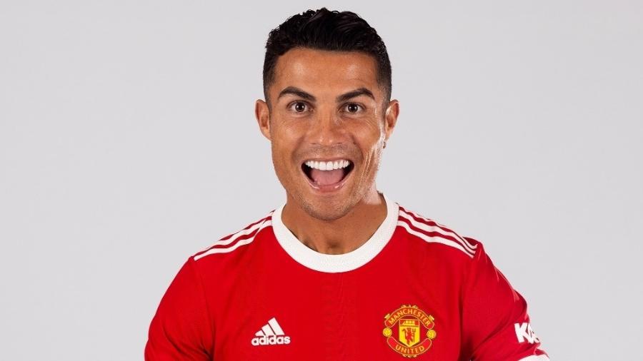 Cristiano Ronaldo com a camisa do Manchester United - Manchester United