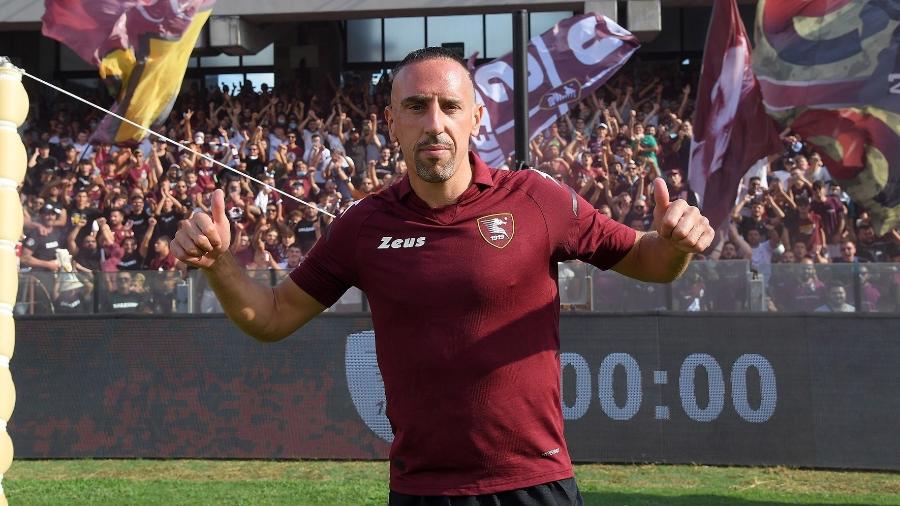 Ribéry foi anunciado como novo reforço do Salernitana, da Itália - Divulgação