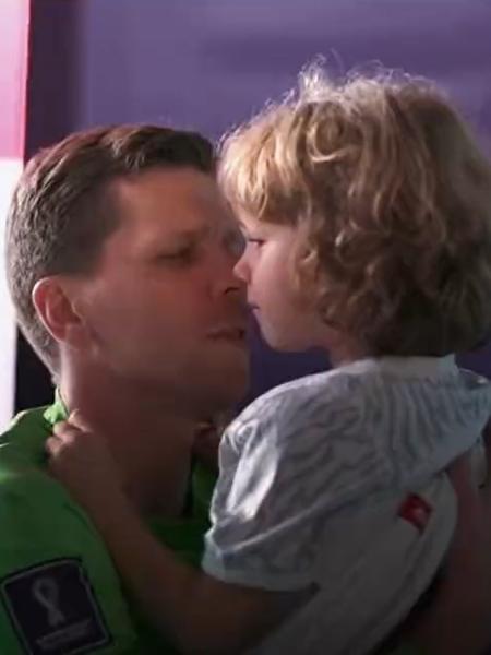 Szczesny consolou o filho que chorou depois da eliminação da Polônia na Copa - Reprodução