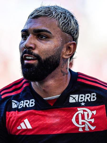 Gabigol celebra gol durante Flamengo x Volta Redonda no Campeonato Carioca