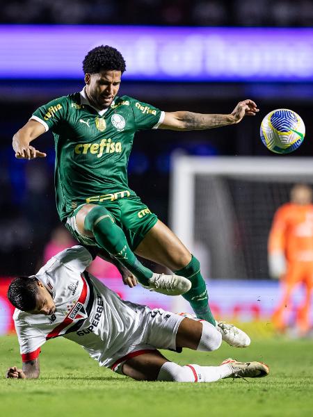 Murilo, do Palmeiras, no jogo contra o São Paulo, pelo Brasileirão - Jhony Inacio/Ag. Estado