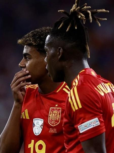 Atacantes Lamine Yamal e Nico Williams são destaques da Espanha na Eurocopa-2024