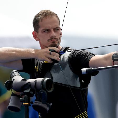 Marcus D'Almeida no ranqueamento do tiro com arco masculino nos Jogos Olímpicos de Paris