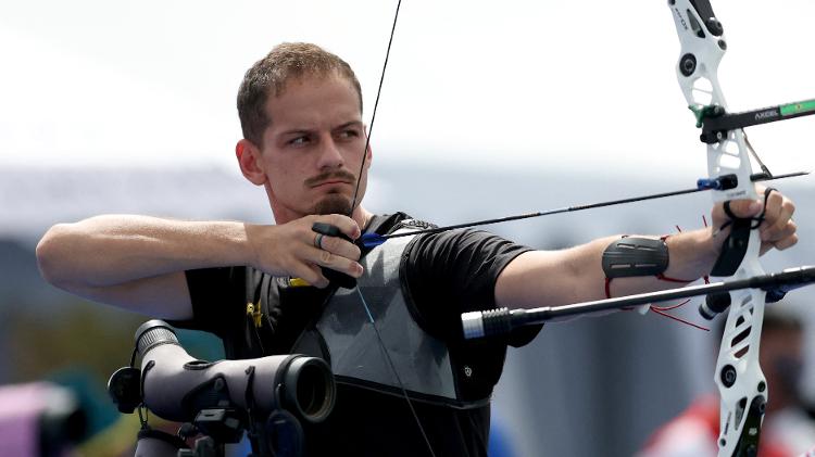 Marcus D'Almeida no ranqueamento do tiro com arco masculino nos Jogos Olímpicos de Paris