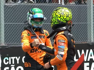 Com 3 carros separados por menos de 2s, Norris vence sprint do GP de SP