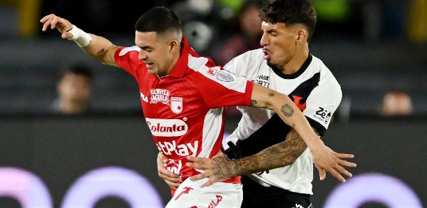 Vasco empata sem gols com o Santa Fe na ida das quartas da Sul-Americana