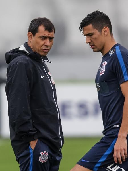 Fábio Carille e Balbuena foram campeões brasileiros juntos no Corinthians