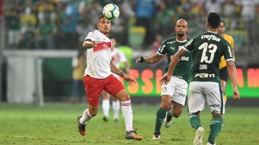 Guerrero, durante partida entre Palmeiras e Internacional pelo Brasileirão - Ricardo Duarte/Internacional
