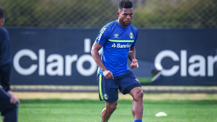 Borja participa de treinamento do Grêmio e se prepara para estreia - Lucas Uebel/Grêmio