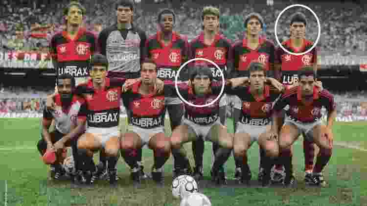 Flamengo foi campeão em 1987 tendo Renato Gaúcho e Jorginho no time - Reprodução - Reprodução