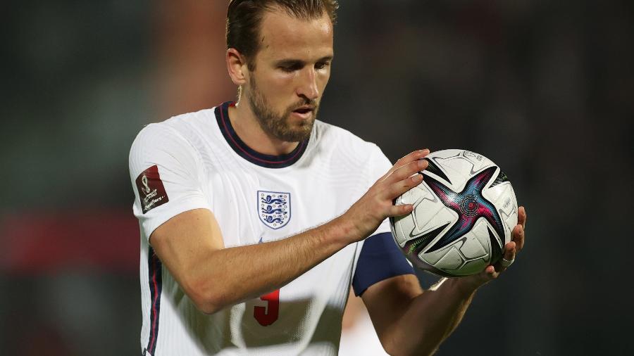 Harry Kane comemora gol da Inglaterra contra San Marino nas Eliminatórias da Copa de 2022 - REUTERS