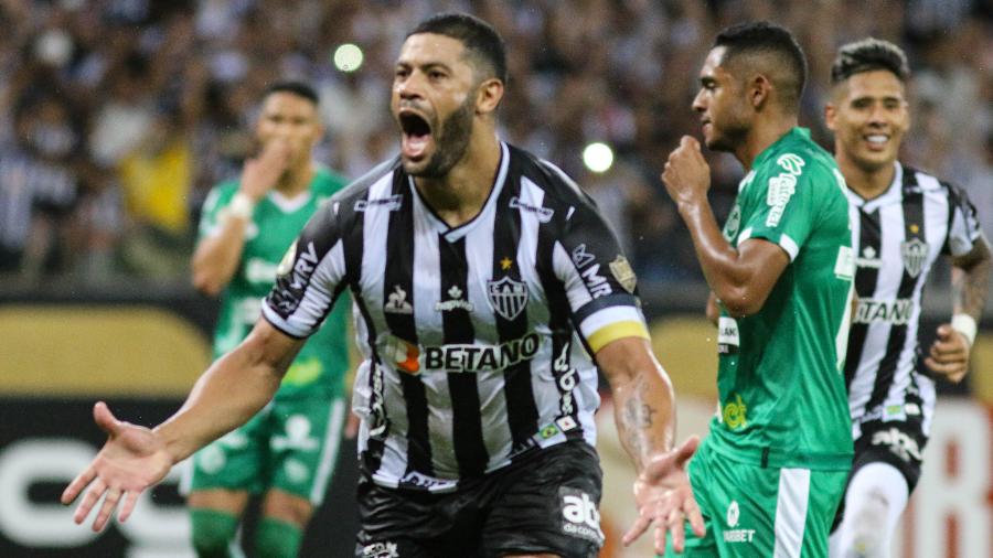 Hulk comemora gol do Atlético-MG contra o Juventude pelo Brasileirão - Fernando Moreno/AGIF