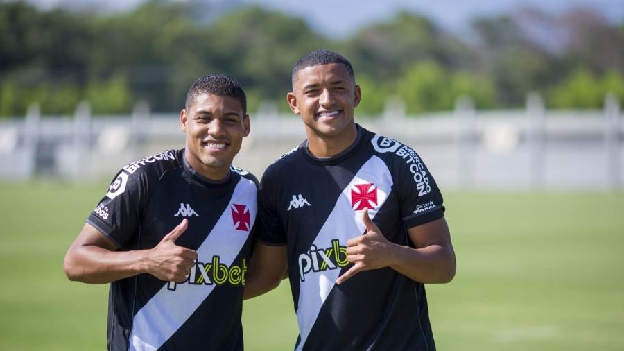 Erick e Zé Vitor: sorridentes e irreverentes atacantes já demonstram entrosamento dentro e fora de campo no Vasco - Daniel Ramalho / Vasco