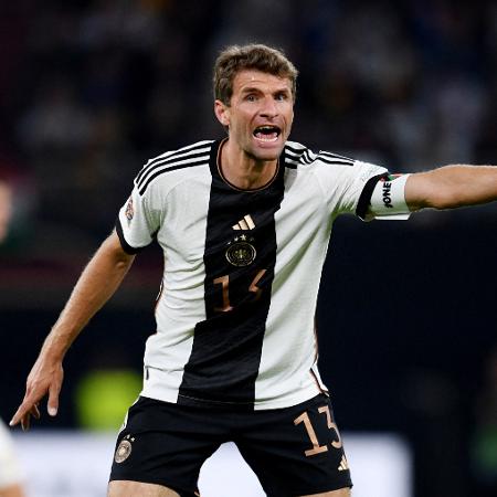 Thomas Müller, durante jogo da Alemanha - REUTERS/Annegret Hilse