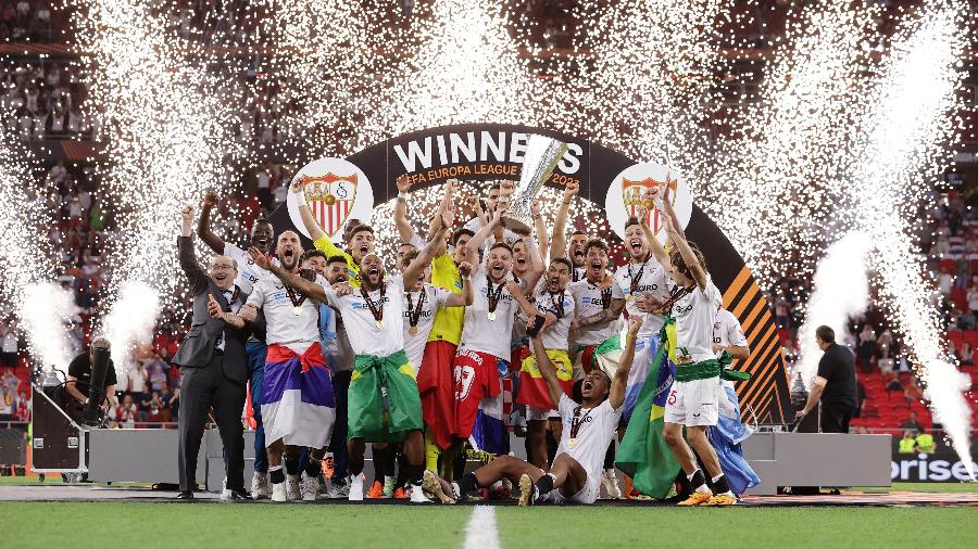 Sevilla é campeão da Liga Europa pela sétima vez. - Gonzalo Arroyo - UEFA/UEFA via Getty Images