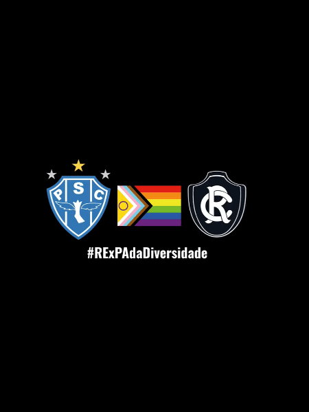 Remo e Paysandu se uniram em campanha no Dia Internacional do Orgulho LGBTQIA+ - Reprodução/Twitter