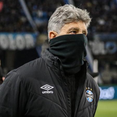 Renato Gaúcho, técnico do Grêmio, durante jogo contra o Fluminense