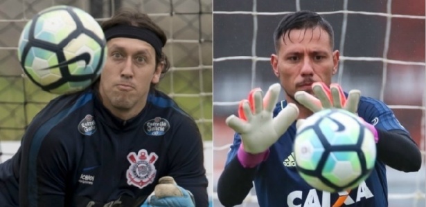 Cássio e Diego Alves podem ser convocados por Tite - Daniel Augusto Jr./Corinthians e Gilvan de Souza/Flamengo