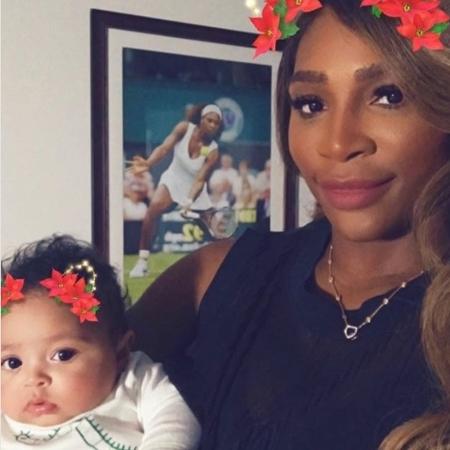 Serena Williams com a filha Alexis Olympia - Reprodução