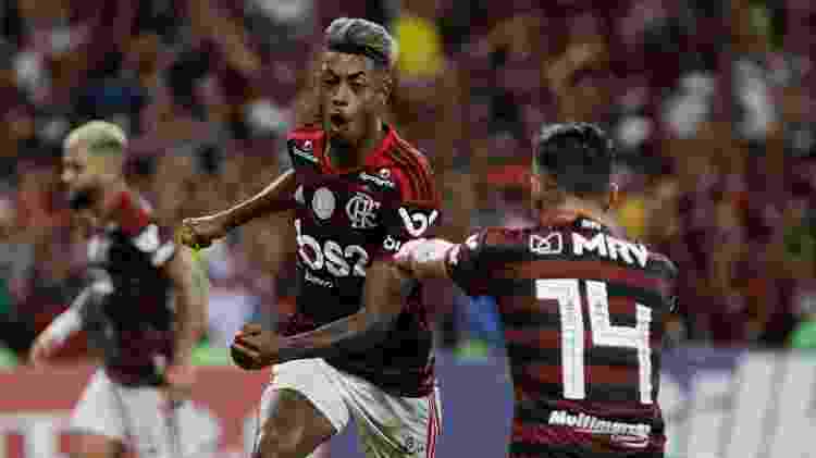 Bruno Henrique comemora gol do Flamengo contra o Vasco - RUDY TRINDADE/FRAMEPHOTO/ESTADÃO CONTEÚDO - RUDY TRINDADE/FRAMEPHOTO/ESTADÃO CONTEÚDO