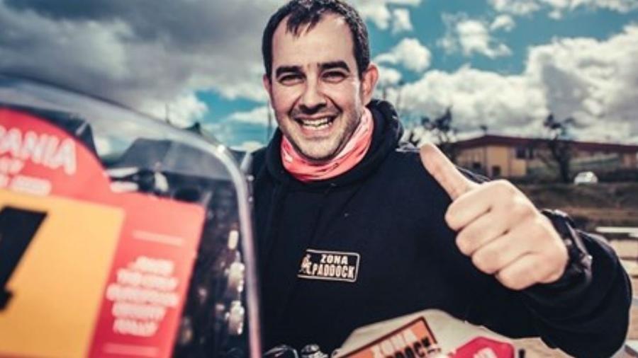 Alberto Martínez tinha 42 anos e se acidentou no começo da etapa de hoje do Hispania Rally, em Granada - Hispania Rally/Divulgação