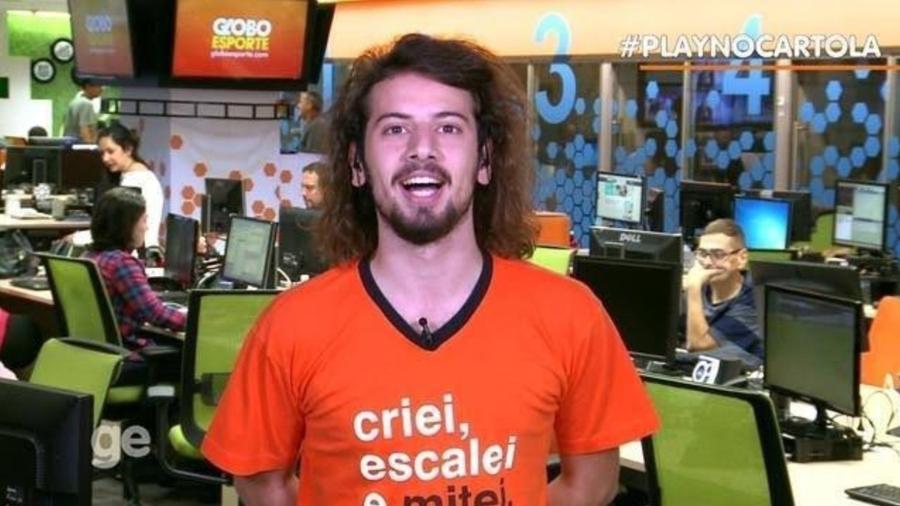 "Cartolouco" durante sua passagem pela Globo - Reprodução