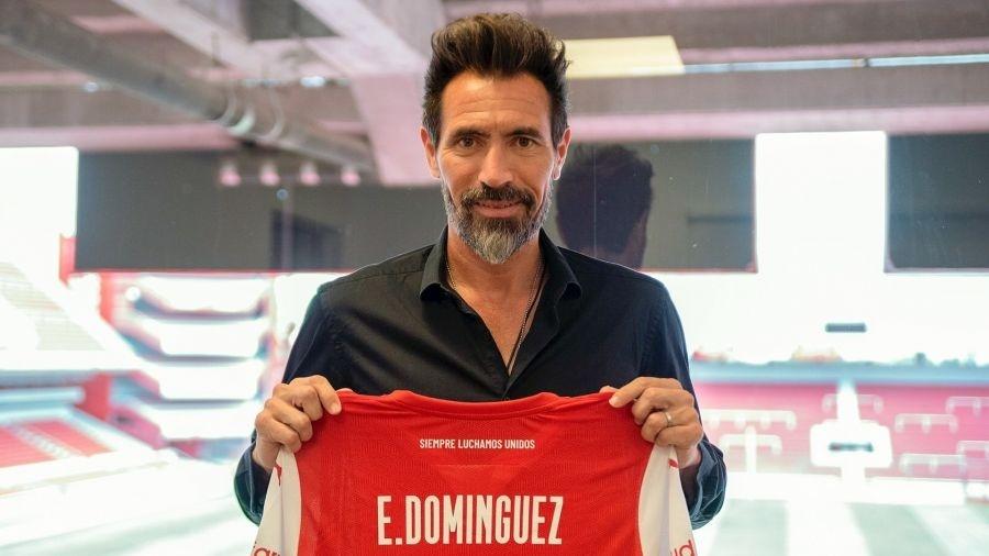 Eduardo Domínguez é apresentado como técnico do Independiente - Divulgação CAI