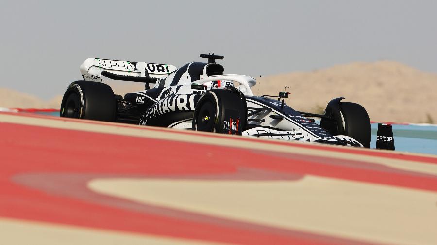 Pierre Gasly, da Alpha Tauri, o mais rápido do primeiro dia de testes da Fórmula 1 no Bahrein - Mark Thompson/Getty Images/Red Bull