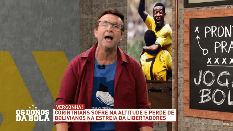 Neto se revolta com derrota do Corinthians na Bolívia - Reprodução/YouTube