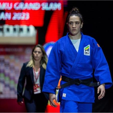 Mayra Aguiar, durante o Grand Slam de Tóquio