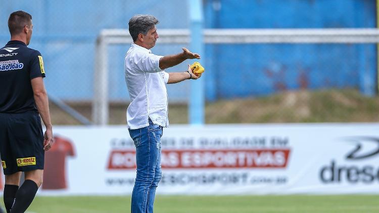 Renato Ga&uacute;cho, t&eacute;cnico do Gr&ecirc;mio, foi alvo do Flamengo - Lucas Uebel/Gr&ecirc;mio FBPA