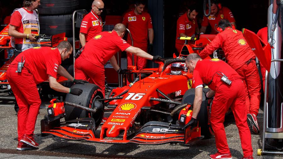 Ferrari enfrentou problemas nos treinos para o GP da Alemanha - Valdrin Xhemaj / AFP