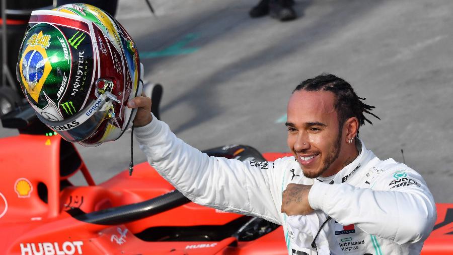 "Lewis é certamente um piloto excepcional, um piloto fantástico", afirmou Mattia Binotto, diretor da escuderia italiana - NELSON ALMEIDA/AFP