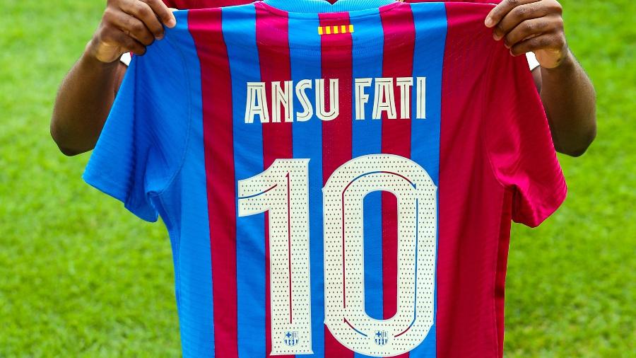 Ansu Fati herda camisa 10 de Lionel Messi em nova numeração do Barcelona - Divulgação