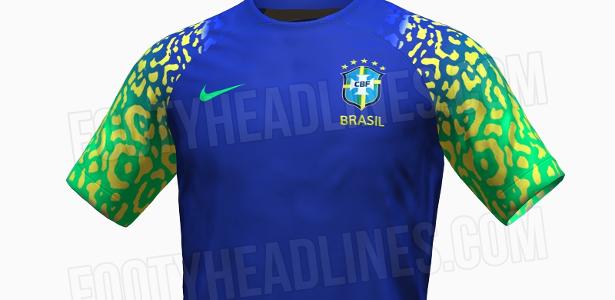 camisa do brasil azul 2022