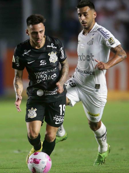 Gustavo Silva durante partida entre Santos e Corinthians pelo Brasileirão - GUILHERME DIONíZIO/CÓDIGO19/ESTADÃO CONTEÚDO