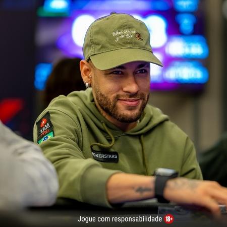 Neymar competiu em torneio de pôquer em Paris na semana passada - Divulgação/Twitter @PokerStarsBR