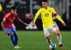 James joga, mas Colômbia fica no zero com Chile em duelo das Eliminatórias - Javier TORRES / AFP