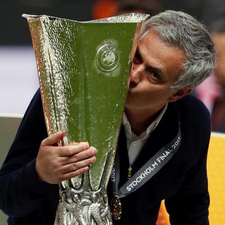 José Mourinho foi campeão da Liga Europa com o Manchester United - AFP PHOTO / Odd ANDERSEN