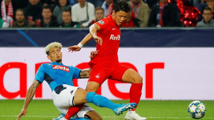 Hwang Hee-chan é sensação do Red Bull Salzburg, da Áustria - REUTERS/Leonhard Foeger - REUTERS/Leonhard Foeger