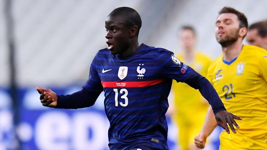 Kanté em ação pela seleção francesa - Getty Images