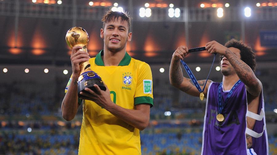 Neymar campeão da Copa das Confederações de 2013 - Michael Regan/Getty Images