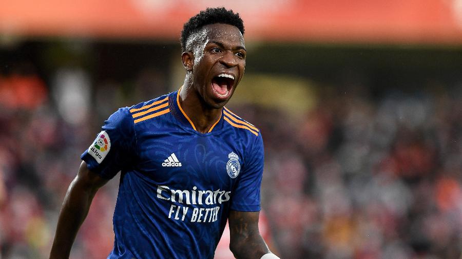 Vinícius Jr. evita colocar preço em si mesmo: "melhor ficar no Real Madrid" - JORGE GUERRERO / AFP